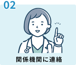 関係機関に連絡